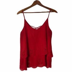 Myan Tiered Cutout Tank Top